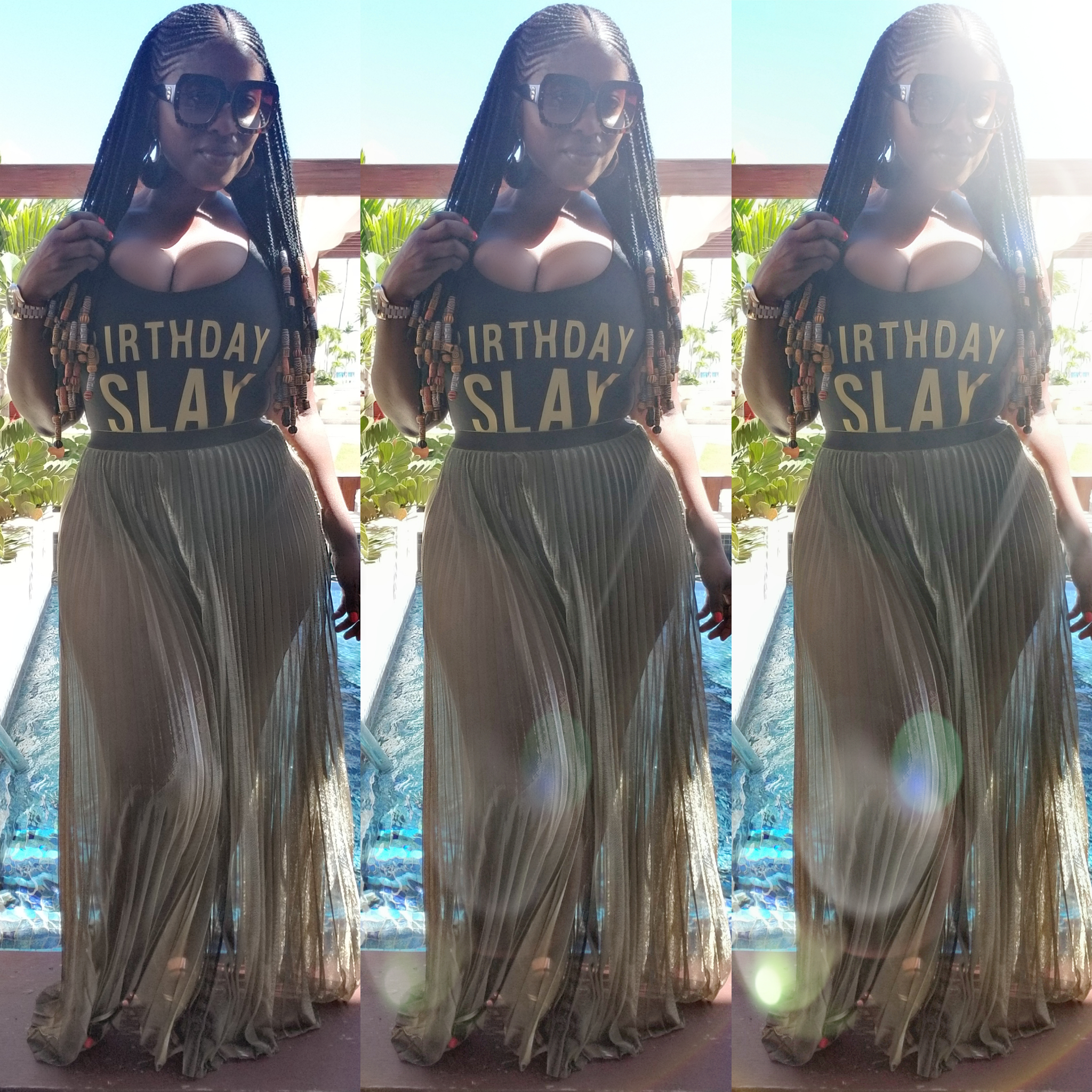 Metallic skirt cover clearance up